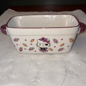 2023 Hello Kitty by Sanrio Halloween 9" Ceramic Bread Loaf Oven Baking Dish Pan